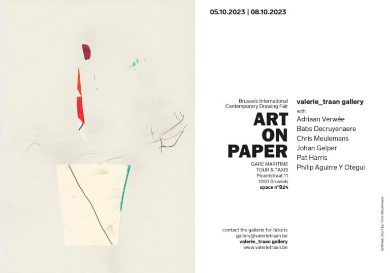 Art On Paper 2023 in Brussels with Chris Meulemans